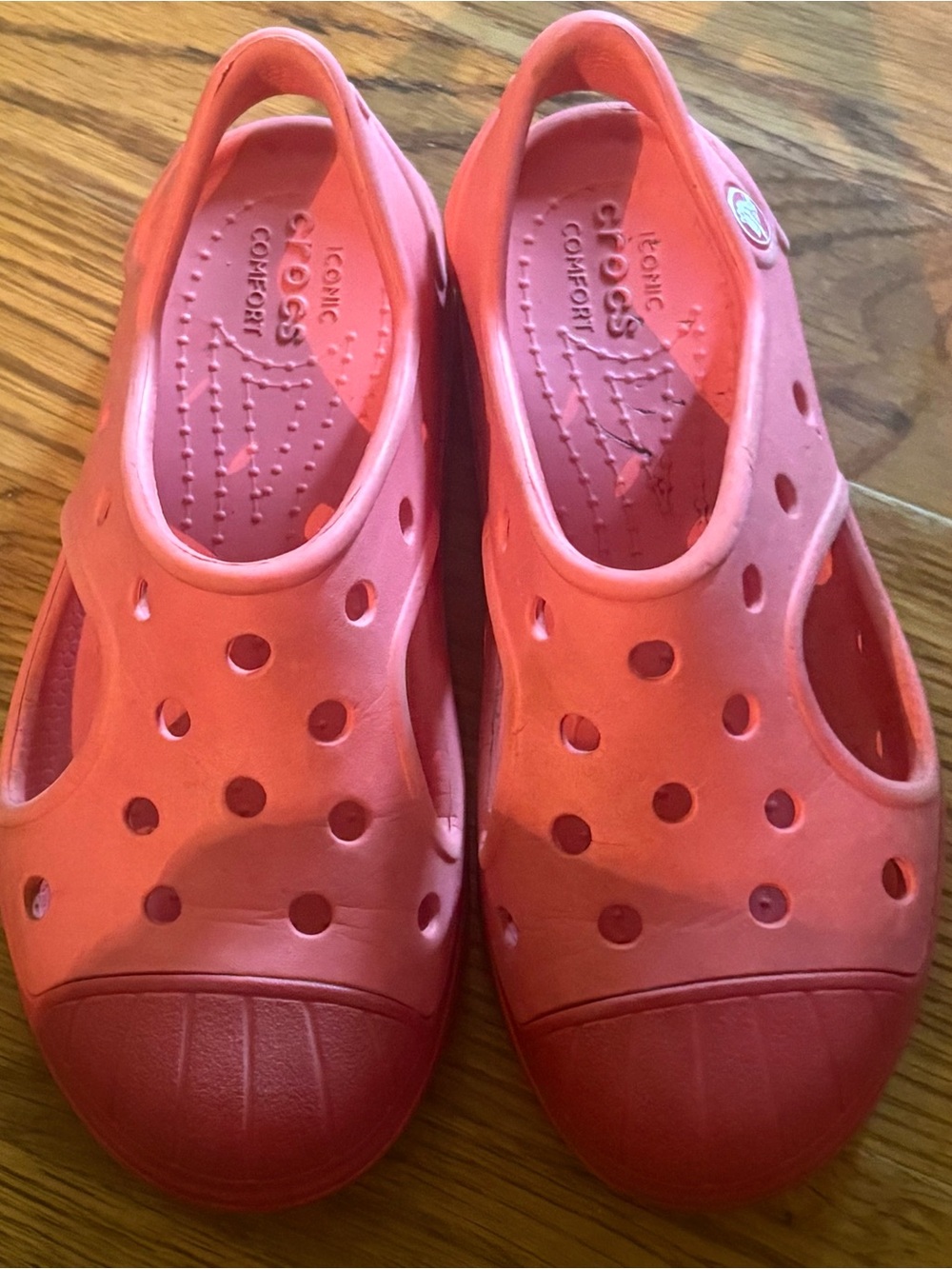 Crocs “Bump It” Clogs, Pink, Size C12, EUC